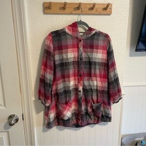 Vans Red and Black Plaid Shirt